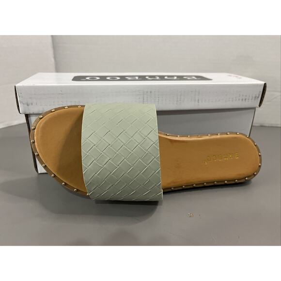 Women's Bamboo Sandals Style Starsea-04, Size 7.5 - Sea Green New - Picture 1 of 6